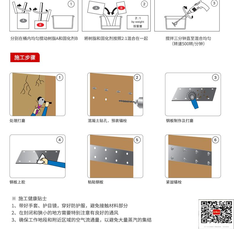 包钢大武口粘钢加固施工过程